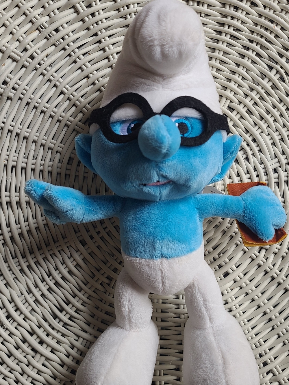 Vintage Brainy Smurf Plush